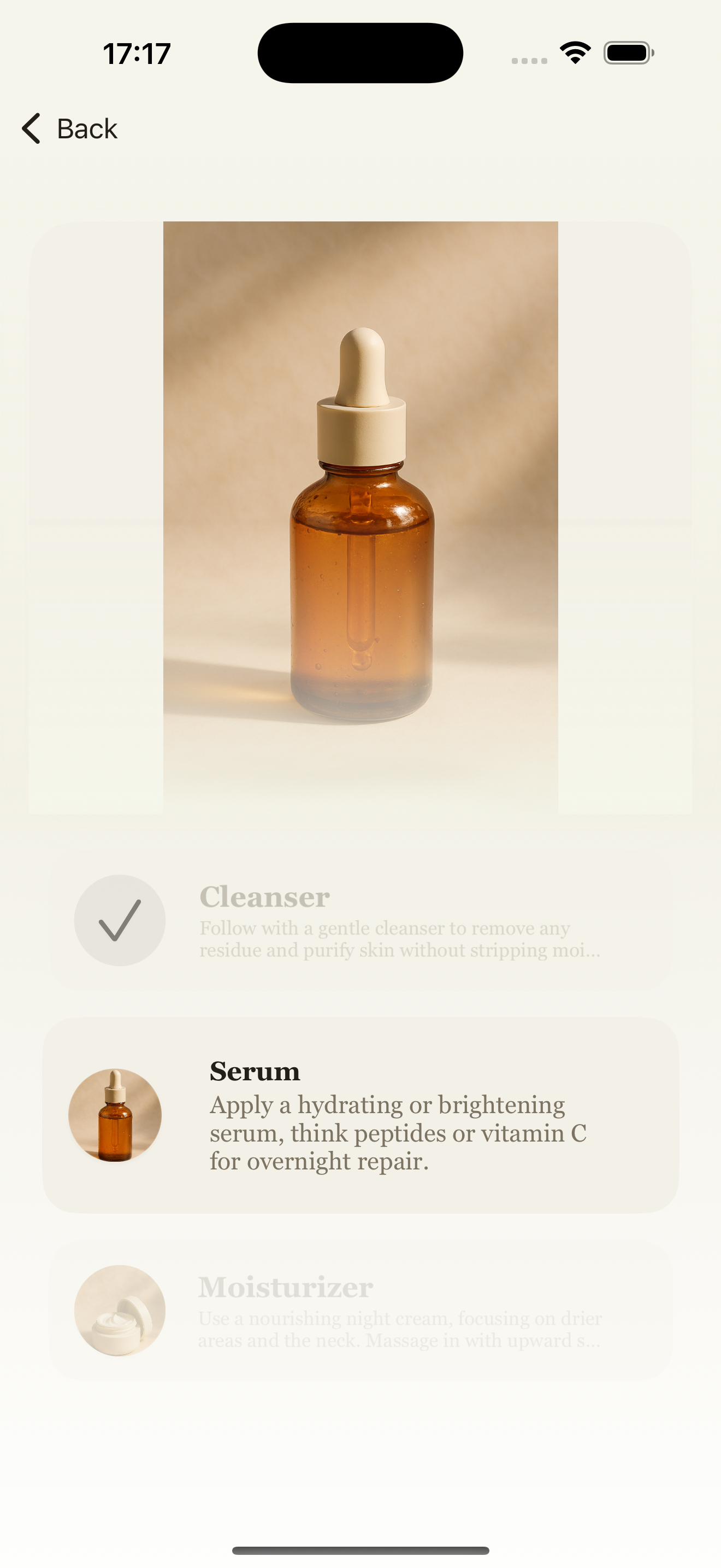 GlowUp: step details